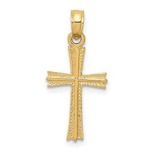 14K Cross Pendant