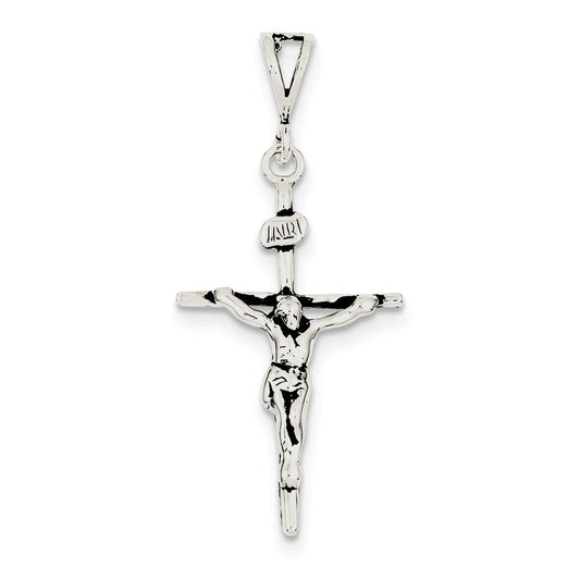 Sterling Silver Antiqued Crucifix Charm