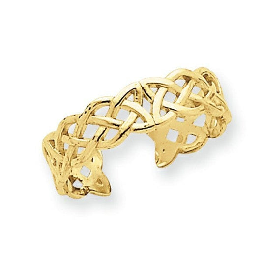 14k Yellow Gold Celtic Knot Toe Ring