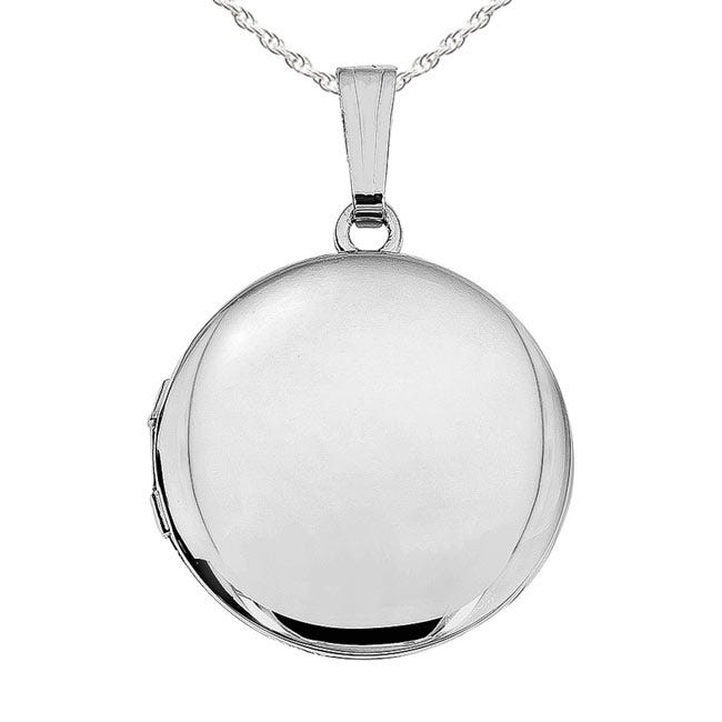 Sterling Silver Round Photo Locket