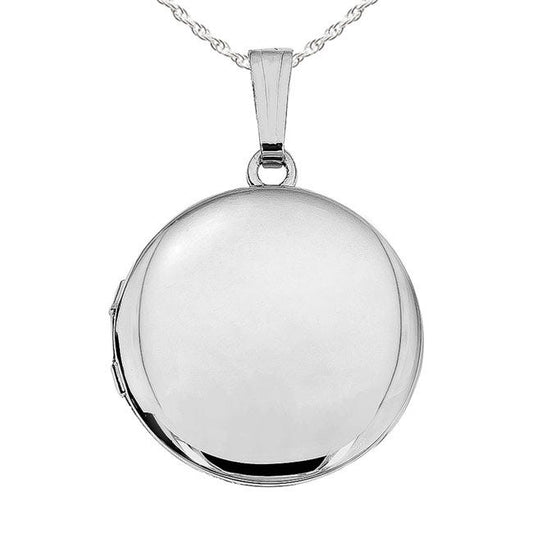 Sterling Silver Round Photo Locket