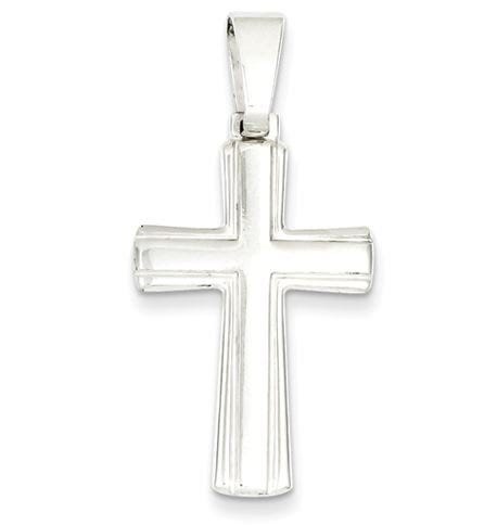 Sterling Silver Polished Cross Pendant