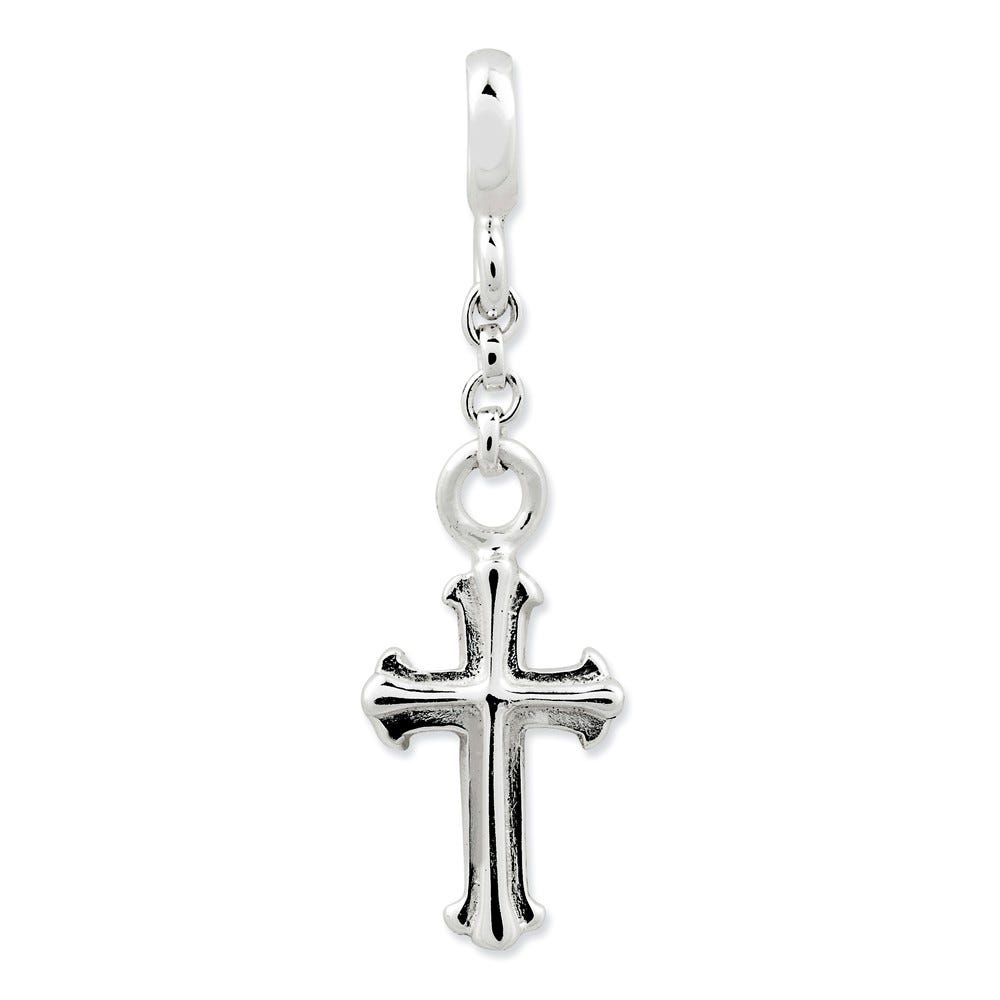 Sterling Silver Cross 1/2in Dangle Enhancer