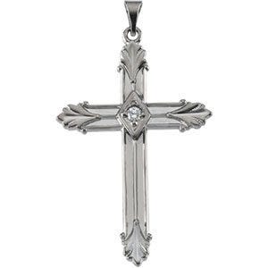 CROSS PENDANT W/DIAMOND