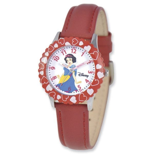 Snow White 8.4" Leather Band with Buckle Closure