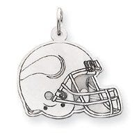 14K White Gold Minnesota Vikings Helmet Charm