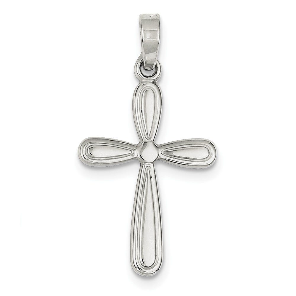 Sterling Silver Polished Cross Pendant