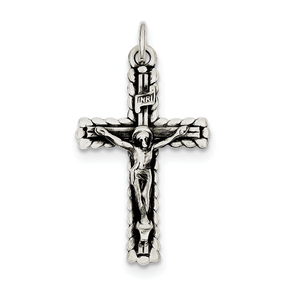 Sterling Silver INRI Crucifix Pendant