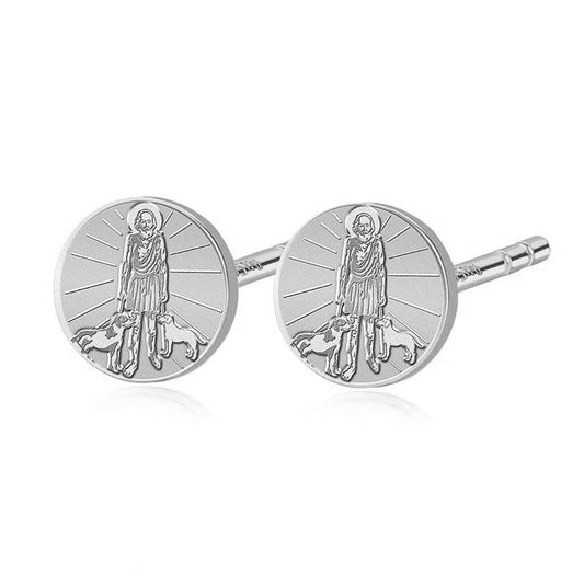Pair of Saint Lazarus Stud Earrings