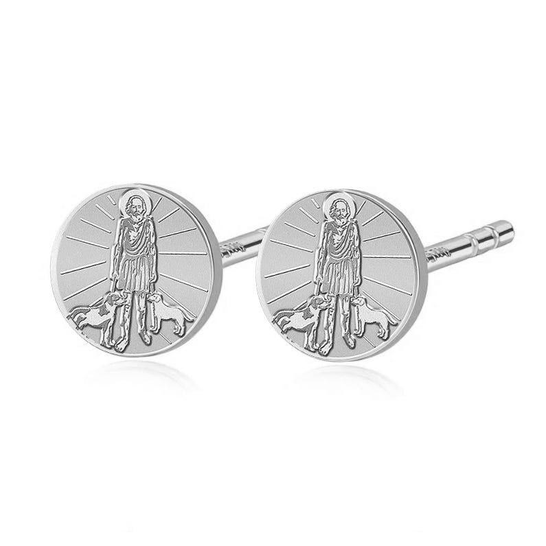 Pair of Saint Lazarus Stud Earrings