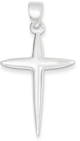 Sterling Silver Polished Cross Pendant