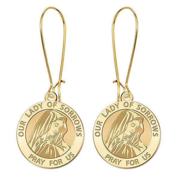 Our Lady of Sorrow Earrings "EXCLUSIVE"