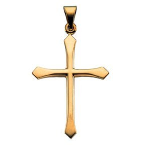 14K Yellow Gold CROSS PENDANT