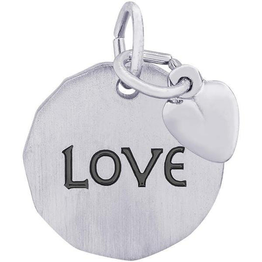 LOVE TAG W/HEART ENGRAVABLE
