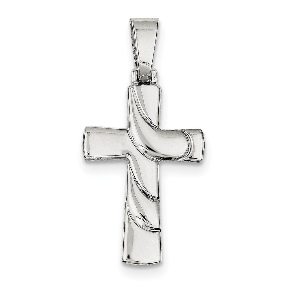 Sterling Silver Polished Cross Pendant