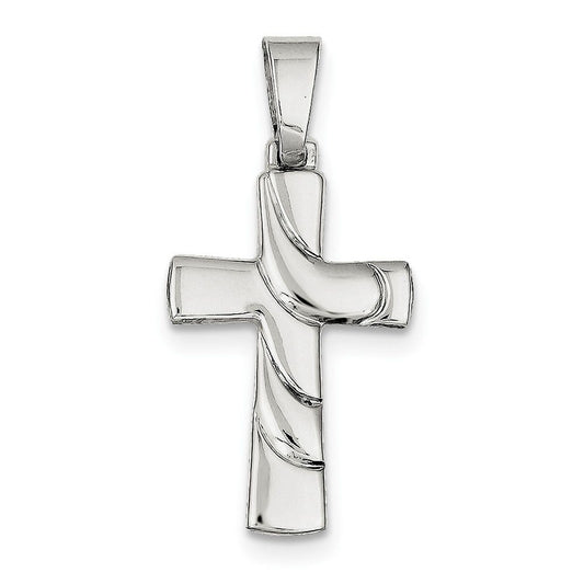 Sterling Silver Polished Cross Pendant