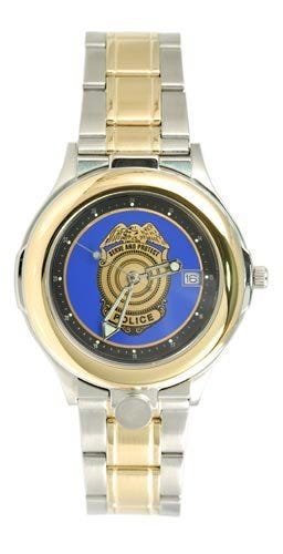 Portrait Watch Police Watch, Two Tone, for Men