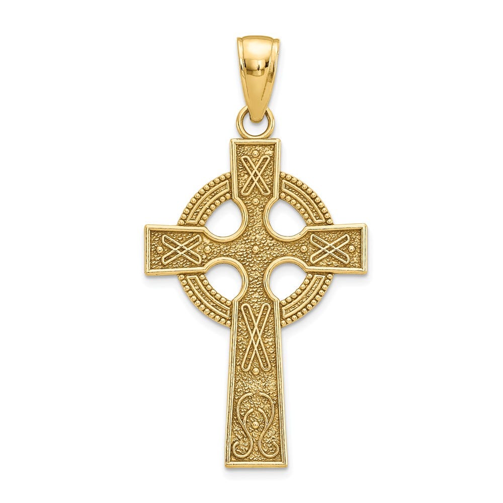 14k Celtic Cross Pendant