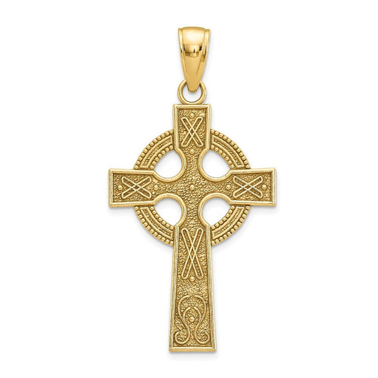 14k Celtic Cross Pendant