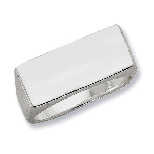Sterling Silver Men's Rectangle Signet Ring