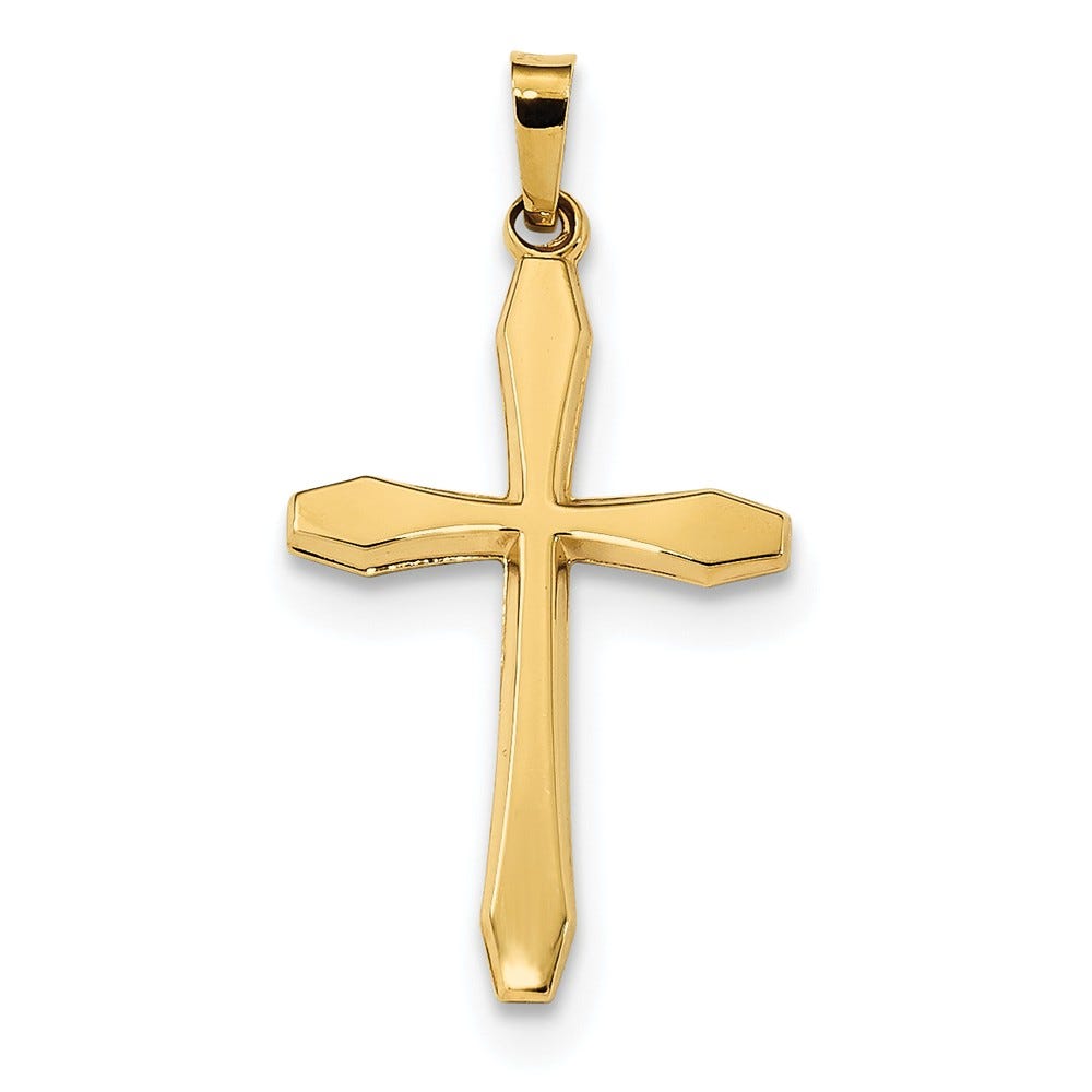 14k Polished Cross Pendant