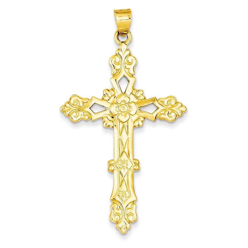 14k Polished Cross Pendant