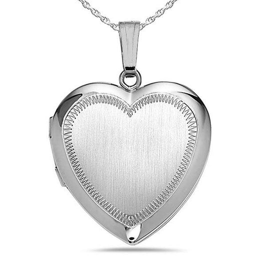 Sterling Silver Heart Photo Locket