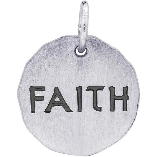 FAITH CHARM TAG ENGRAVABLE