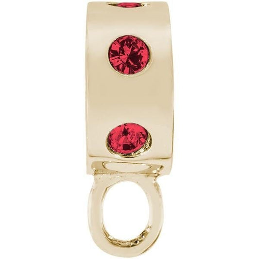 CHARMDROP RED STONES