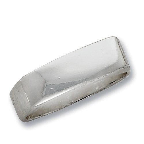 Sterling Silver Men's Rectangle Signet Ring