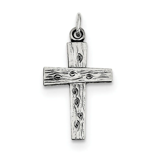 Sterling Silver Antiqued Cross Charm