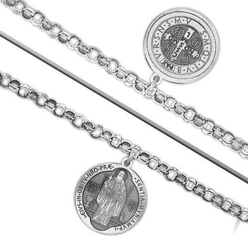 Double Sided Saint Benedict Jubilee Religious Anklet - "EXCLUSIVE"