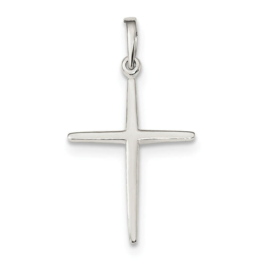 Sterling Silver Polished Cross Pendant