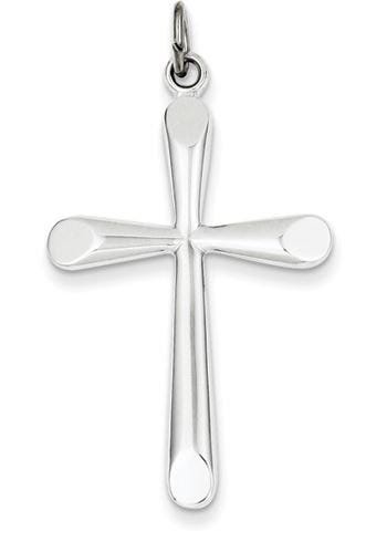 Sterling Silver Polished Cross Pendant