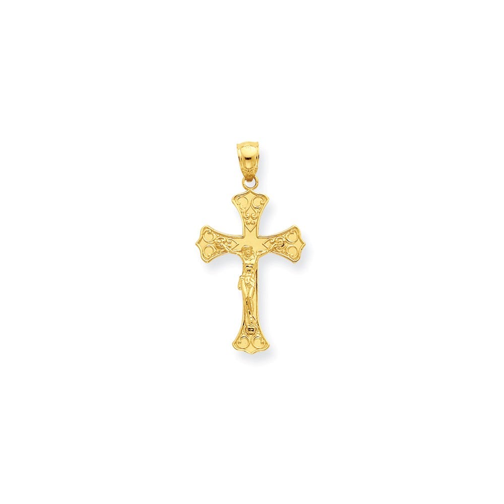 14K Crucifix Pendant