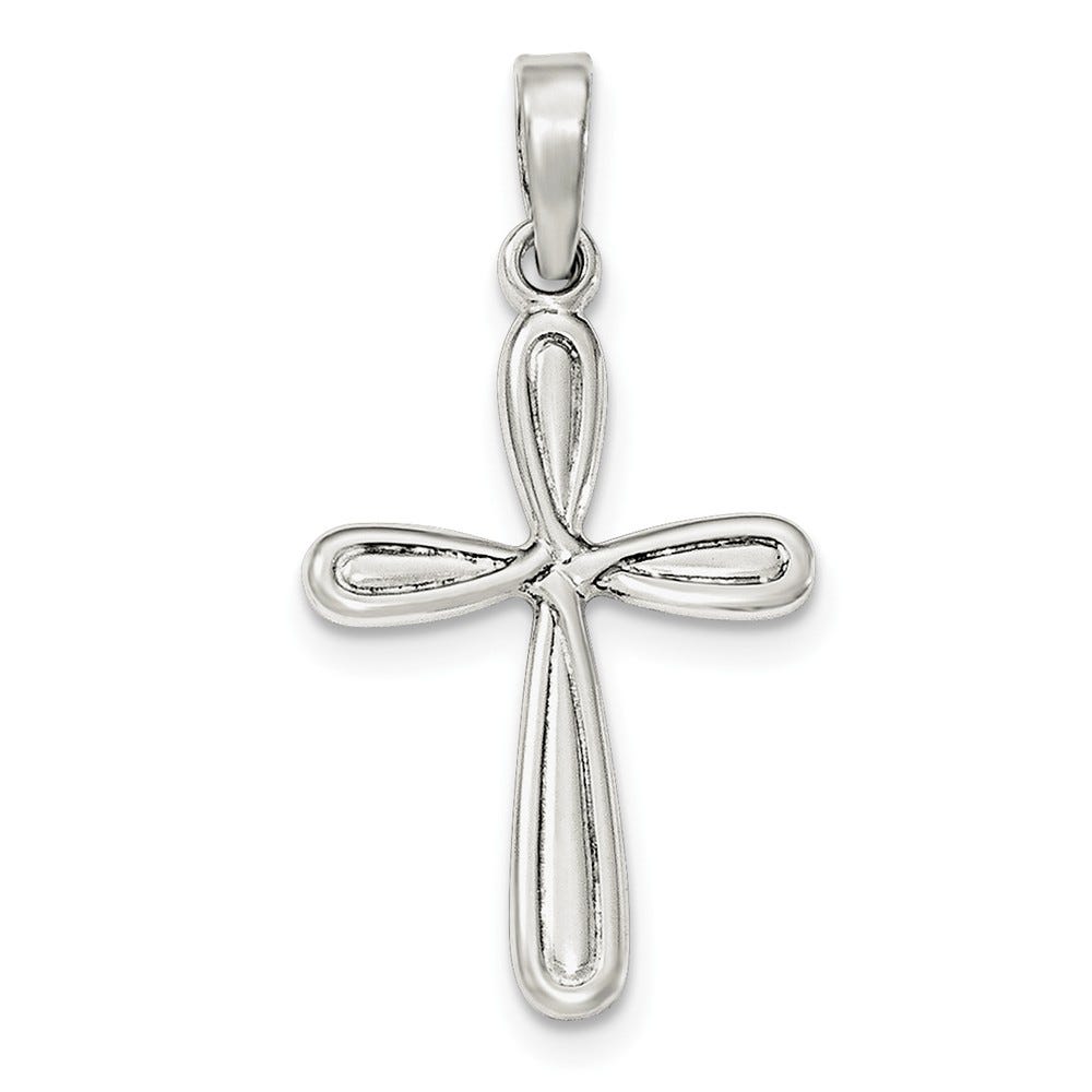 Sterling Silver Polished Latin Cross Pendant