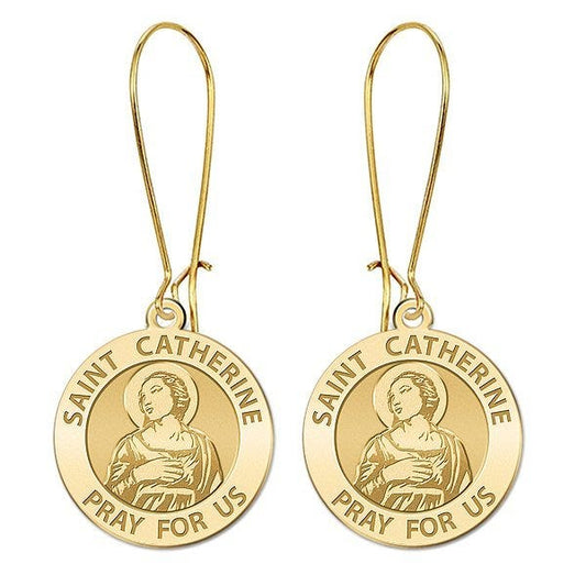 Saint Catherine of Alexandria Earrings "EXCLUSIVE"