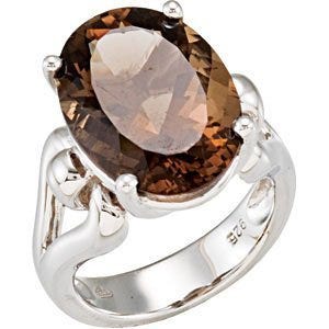 Genuine Smoky Quartz Ring