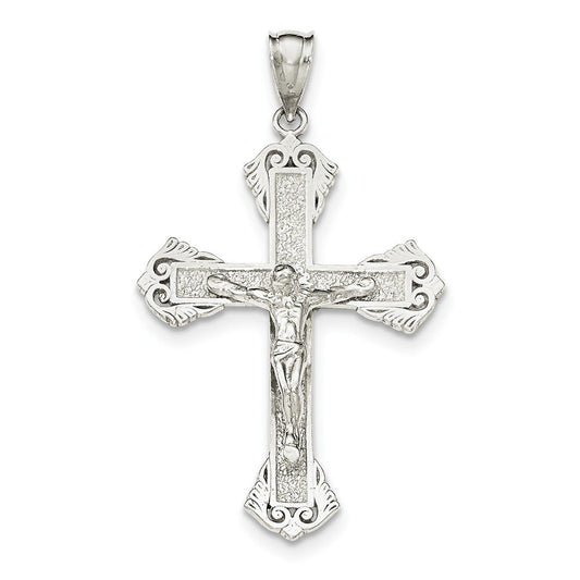 Sterling Silver Polished INRI Crucifix Pendant