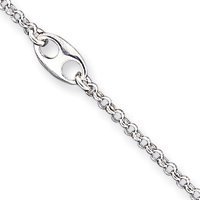 Sterling Silver Fancy Anklet