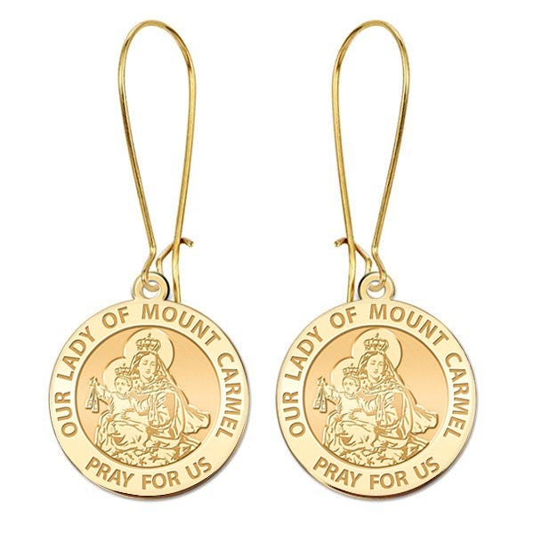 Our Lady of Mount Carmel Earrings "EXCLUSIVE"