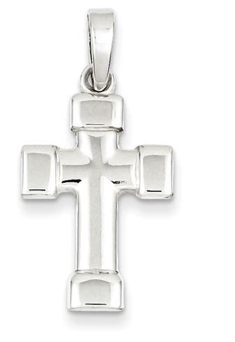 Sterling Silver Polished Cross Pendant