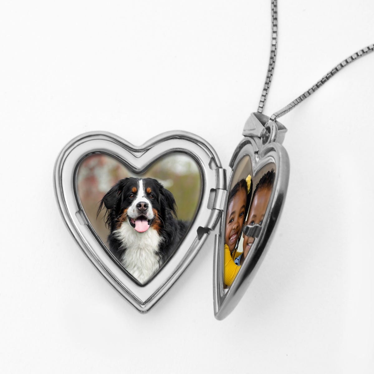 Sterling Silver "Always In My Heart" Heart Photo Locket