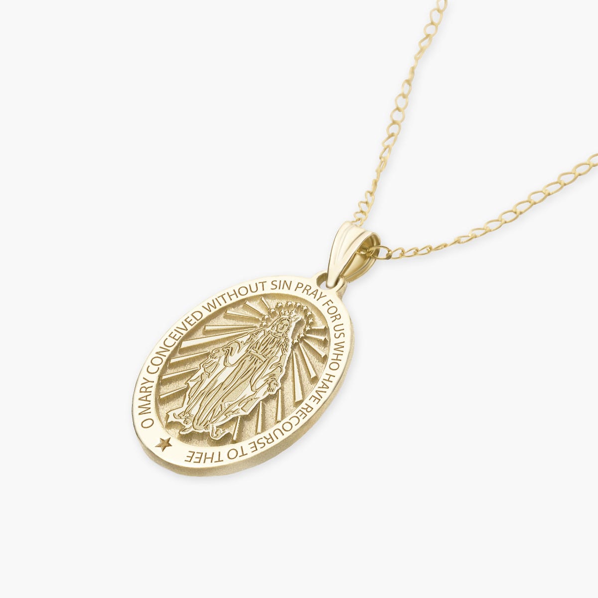 Miraculous Medal "EXCLUSIVE" Oval Pendant