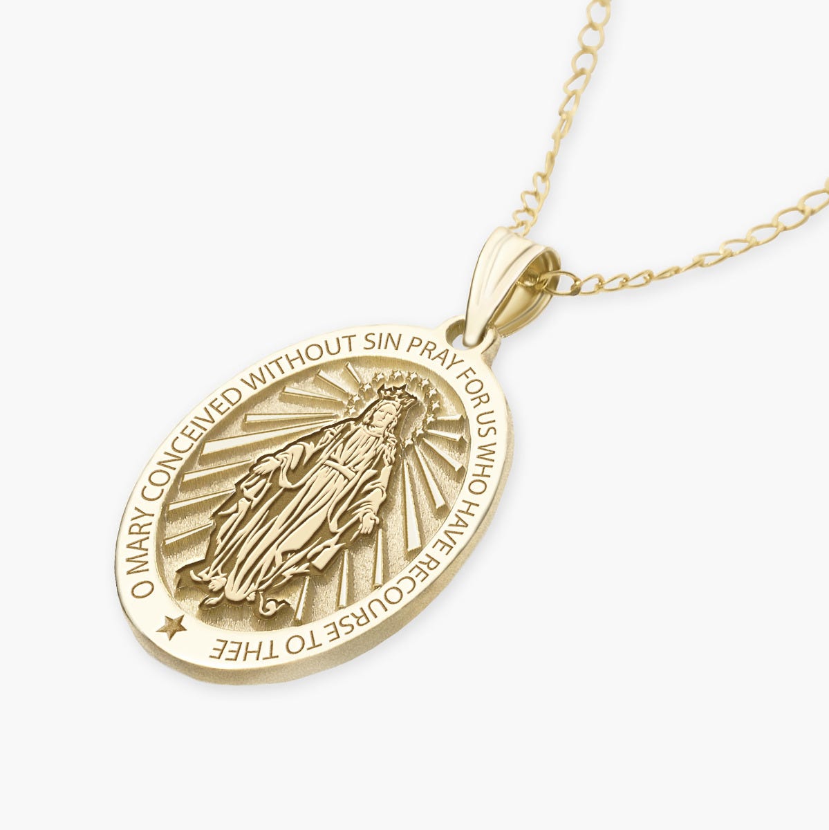 Miraculous Medal "EXCLUSIVE" Oval Pendant