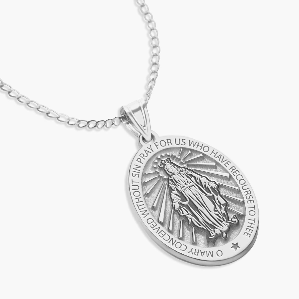 Miraculous Medal "EXCLUSIVE" Oval Pendant