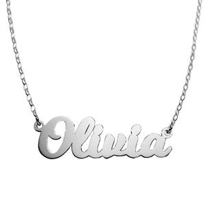 Script Name Necklace with Chain Included