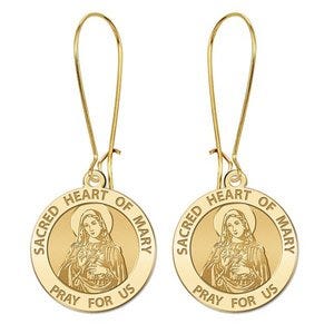 Sacred Heart of Mary Earrings "EXCLUSIVE"