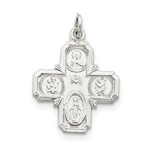 Sterling Silver 4-way Medal