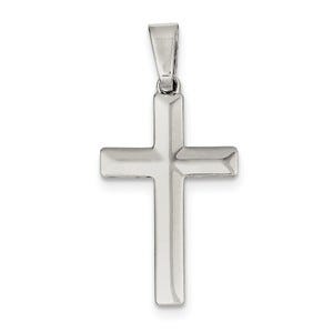 Sterling Silver Polished Cross Pendant